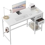 Cubiker Computertisch für das Home Office mit Schubladen, 100 cm Kleiner Schreibtisch zum Studieren...