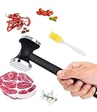 SOBEAU Fleischklopfer & Schnitzelklopfer,Doppelseitig Antihaft Steakhammer,Fleischhammer mit...