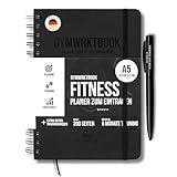 GYMWRKT Premium Trainingstagebuch Krafttraining Deutsch mit Stift - A5 - Gym Logbuch,...