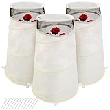 3 Stück Pop-Up-Rosenkegel für Winterschutz, 50,8 x 33 x 22,9 cm, Winter-Rosenhalsbänder,...