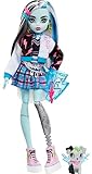 Monster High Frankie Puppe - Elektrisierende Mode, Voltageous College-Jacke, gruseliges Zubehör,...