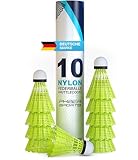 PHIBER-SPORTS Federbälle Badminton Bälle - Perfekte Spieleigenschaften - Ideal für Anfänger,...