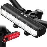 Beeptrum 1800 Lumen Fahrradlampe Vorne, 4-Lichtmodi 4000mah, mit Fahrrad Rücklicht,USB C...