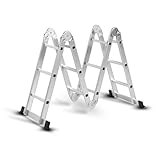 Hammersmith SuperLadder - Mehrzweckleiter - bis zu 3,4m Leiter ausziehbar - Gelenkleiter - 12...