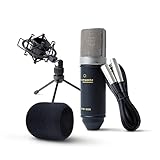 Marantz Professional MPM1000 - XLR Kondensatormikrofon mit Pop Schutz Filter, Shockmount, Tripod...