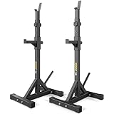 TREX SPORT TX-090S Squat Rack Hantelständer | Langhantelständer höhenverstellbar | Hantelablage...