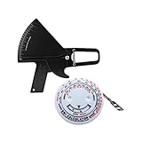 Professionelles Plycometer + Antroometrisches Körperfettmessgerät für Körperfett, Prozentsatz...