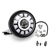 APEBAZY Universal-Motorradscheinwerfer-Baugruppe LED-Tagfahrlicht Runde Motorrad-Frontleuchte...