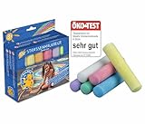 Pustefix MALEFIX Straßenmalkreide 12er Packung I Malkreide für Kinder und Erwachsene I Vielfalt an...