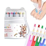 Generisch Drehbare Wachsmalstifte,36 Stück Sichere Multifunktionale Waschbare Stifte Mit...