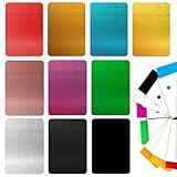 SPORWAY 100 Stück Blanko Metall Visitenkarten - Rohlinge aus Aluminium, 86x54x0,21mm, für Haus und...