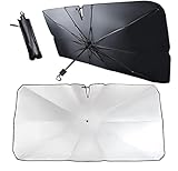 150 x 80 cm groß Sonnenschirm Auto, Auto Sonnenschutz Frontscheibe Faltbar, UV-Schutz Sonnenschirm...