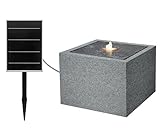Dehner Solarbrunnen Biala, Solarbrunnen frostbeständig, Brunnen für Außen, mit LED Beleuchtung,...