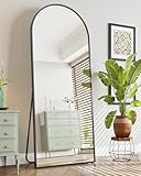 Antok Ganzkörperspiegel, 163x53cm Gewölbter Standspiegel Groß in Voller Länge, Wandspiegel mit...