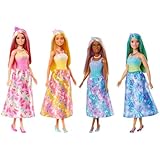 Barbie Fantasie-Puppe für Mädchen, Traumkleid für Mädchen ab 3 Jahren