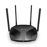 Mercusys MR3000X Wi-Fi 6 WLAN Router Dualband AX3000, OpenVPN/L2TP/IPSec/WireGuard, 4 Gigabit-Ports,...