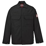 Portwest BIZ2 Herren Flammenresistente Bizweld FR Arbeitsjacke Schwarz, L
