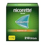 NICORETTE Kaugummi 4mg freshfruit – Nikotinkaugummi zur Raucherentwöhnung – Fruchtgeschmack...