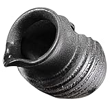 UKCOCO Vintage Keramikkrug mit Wasserfall Dekorativer Keramik Wasserbrunnen für Innenhof und...