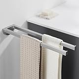 Auralum Handtuchhalter ohne Bohren/mit Bohren,2-in-1 Handtuchstange Edelstahl Kann 5 KG...