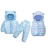 Bekleidungssets Kleinkinder Winter Warm Hoodie Mädchen Fleece verdickt dreiteiliges Langärmeliges...