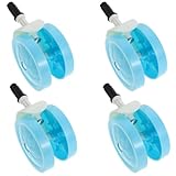 LOLIPPYY 4 Stück Pack Geräuscharme Ersatzräder für Gehwagen Langlebige Abnehmbare Kunststoff...