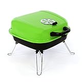 Nexos Mini Koffer-Grill Holzkohlegrill für Garten Terrasse Camping Festival Picknick Party BBQ...