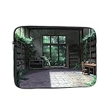 POEZJZW Tranquil Laptoptasche, tragbar, Aktentasche, stoßfest, Schutzhülle, Computer-Innentasche...