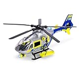 Dickie Toys - Polizei-Hubschrauber Airbus H145 (36 cm) - Spielzeug-Helikopter mit Aufzieh-Propeller,...