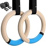 LIFERUN Turnringe Ringe Turnen Gymnastikringe, Olympische Gymnastik Rings mit Griffband,...