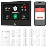 CPVAN GSM + WiFi Alarmanlage Haus mit 7' Touch Screen, Kein Vertrag Smart Komplettsysteme mit...