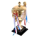 SOLUSTRE Tischuhr im Trophäen Stil Kreative Desktop Uhr Langlebiger Wecker mit Einzigartigem Design...