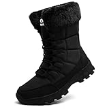 Topwolve Schneestiefel Herren Warm Gefütterte Winterstiefel Wasserdicht Outdoor Rutschfest...