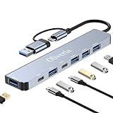 USB C Hub 3.0, 7 in 2 USB Hub 3.0 Multiport Adapter mit USB 3.0, USB 2.0 Ports, USB Verteiler, USB...