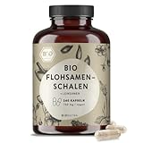 BIONUTRA® Flohsamenschalen Komplex Kapseln Bio (240 x 750 mg), mit Leinsamen, deutsche Herstellung,...