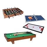 Calma Dragon XJ6607 4 in (93 x 34 x 47,5 cm) Billard, Ping Pong, Hockey und Tischfußball für...