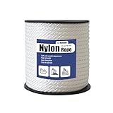 MERIANE Nylonseil, 30 m, 1/4 Zoll – Mehrzweck-Seil – solide geflochtene Schnur – abrieb- und...
