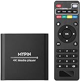 MYPIN HDMI Multimedia Player, 4K@30Hz Digital Media Player HDMI / AV-Ausgang PPT MKV AVI RMVB RM...