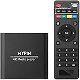 MYPIN HDMI Multimedia Player, 4K@30Hz Digital Media Player HDMI/AV-Ausgang PPT MKV AVI RMVB RM für...