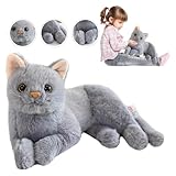 Semazz Realistic Plüsch Katze Plüschtier,Stofftier Puppe Weiche Katze Kuscheltier Süßes Katze...
