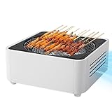 Holzkohlegrills, Kompakter Outdoor Grill für Barbecue, Mobiles Grillgerät mit Holzkohle zum...