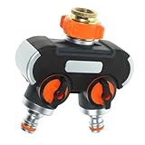 JOINPAYA Hochdruck Wasserverteiler für Gartenbewässerung Universeller Schlauchadapter mit Zwei...