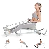 WONDER CORE 4 in 1 Rudergerät für zuhause, Beinpresse rudergeräte, Bauchtrainer & Römische...