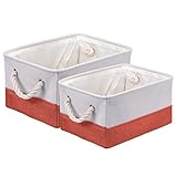 sourcing map Set mit Doppelgriff für Regale Schrank Behälter Eimer Medium+Groß Größe Orange