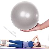 Lanjue Kleiner Pilates Ball, 25 cm Rutschfester Fitnessball Gymnastikball Klein, Weicher Yoga Ball...