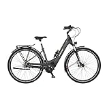 FISCHER E-Bike City CITA 7.0i, Elektrofahrrad für Damen und Herren, RH 43 cm, Mittelmotor 50 Nm, 36...