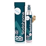 Sodahome Universaler CO2 Zylinder für 60L Sprudelwasser - Kompatibel mit allen Wassersprudlern mit...