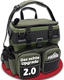 Paradox Fishing Multifunktions-Sitzkiepe I Angelrucksack I Angeltasche Angelkoffer mit Sitz...