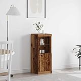 Teenpull Sideboard Braun 41x37x100 cm, Holzwerkstoff Buffet Schrank mit Stauraum, rustikaler...