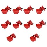 Homoyoyo 30 Stück Automatischer Geflügel Wasserspender aus Kunststoff Einstellbare Wassermenge...